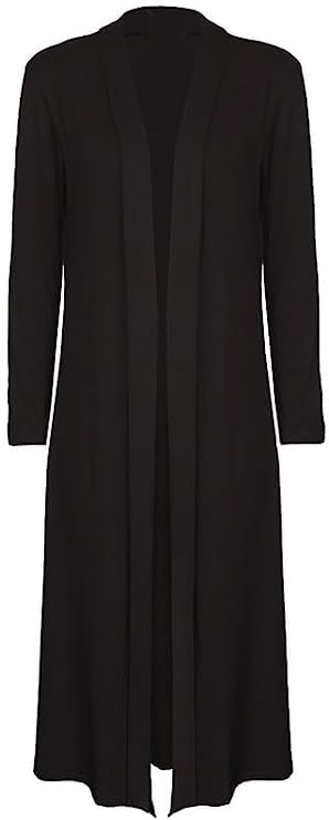 Stylish Plus Size Long Cardigans for Women - UK Sizes 8-26 | Elegant Collared Maxi Coatigan with Full Sleeves | Perfect for Office Wear, Casual Outfits & Layering in Fall/Winter