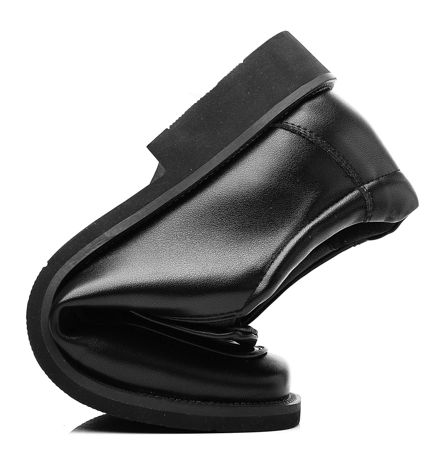 DADAWEN Men's Classic Leather Oxford Dress Shoes - Slip On Formal & Casual Shoes for Business, Office, Wedding & Everyday Wear