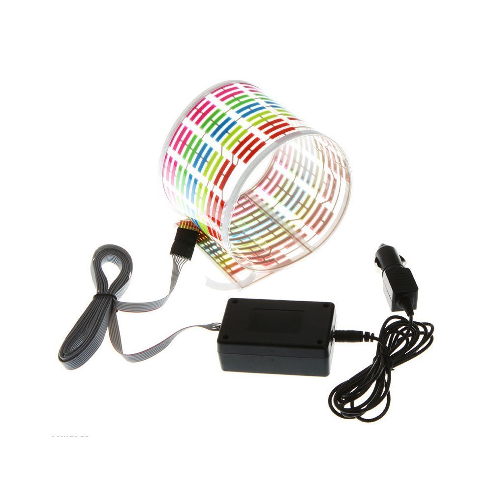 Car Music Rhythm LED Light Strips - Auto Equalizer Atmosphere Lighting Kit for Interior Decoration | Perfect for Parties, Night Driving & Customizing Your Vehicle