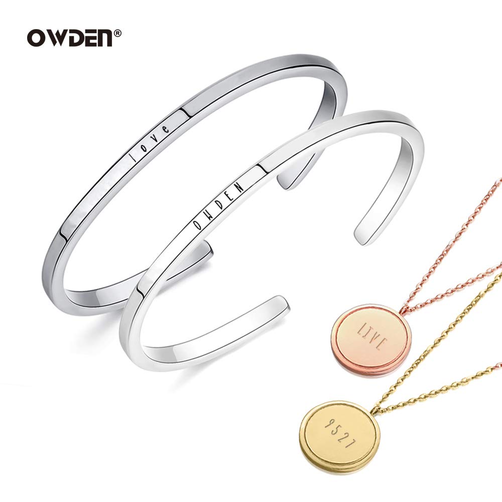 OWDEN Jewelry Metal Stamps Set - 3mm Letter & Number Punches for DIY Jewelry Making