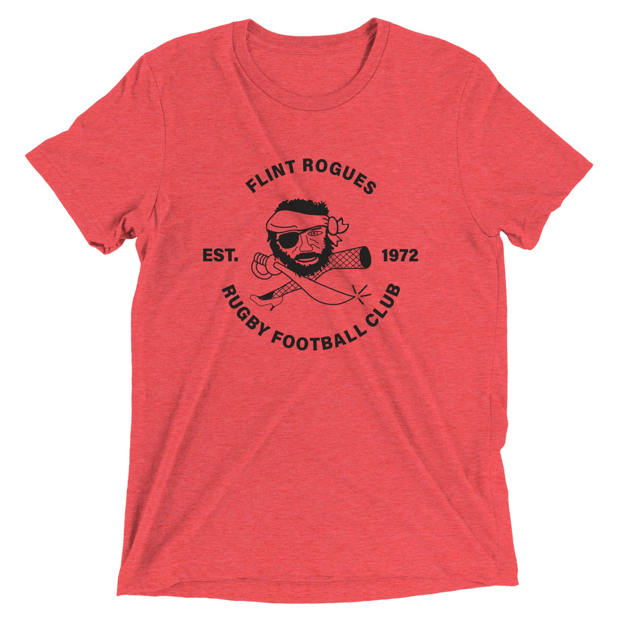 Flint Rogues RFC Triblend T-Shirt - Soft, Breathable & Stylish Men's Tee for Casual Wear, Sports & Everyday Comfort
