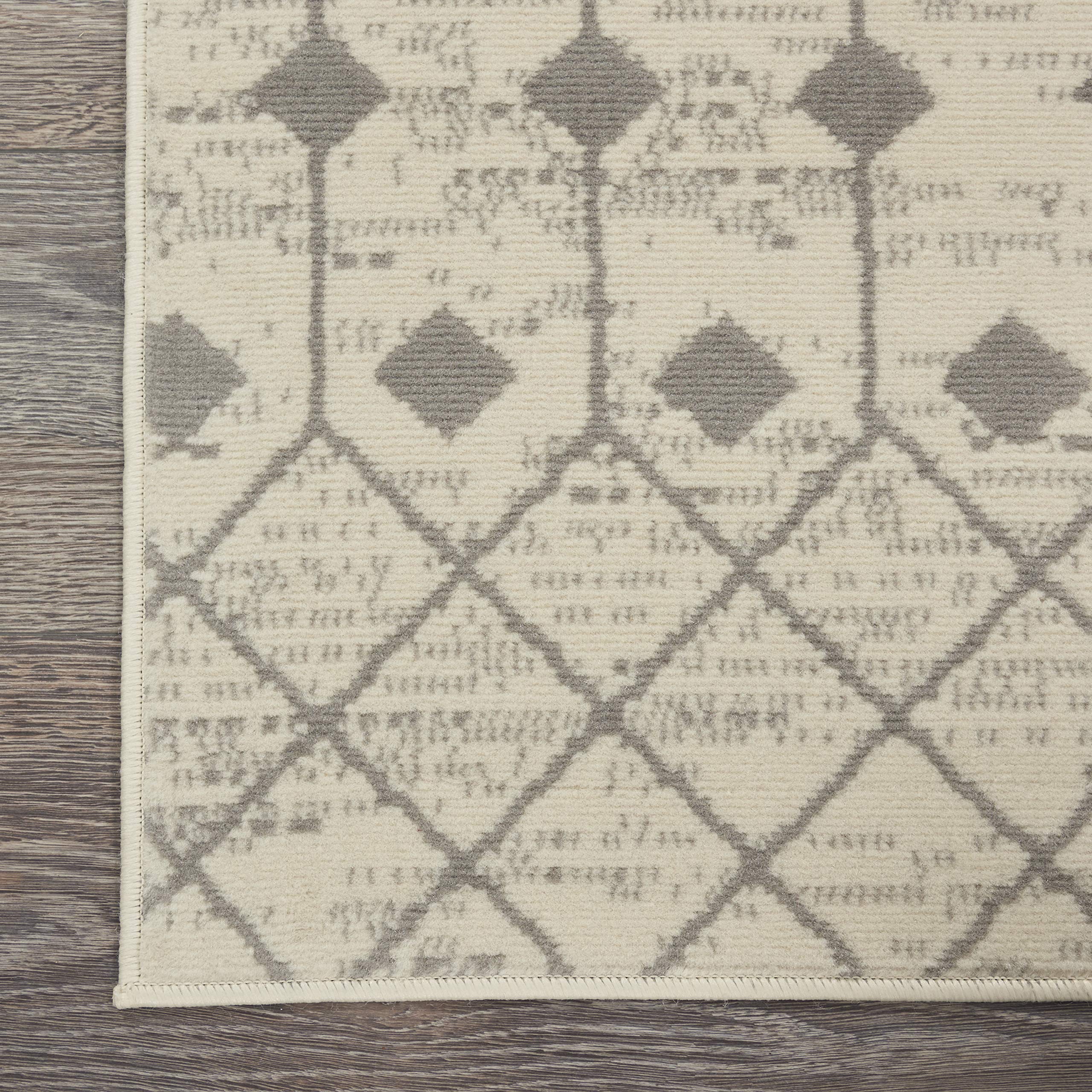 Nourison Grafix Moroccan Ivory/Grey 8'6