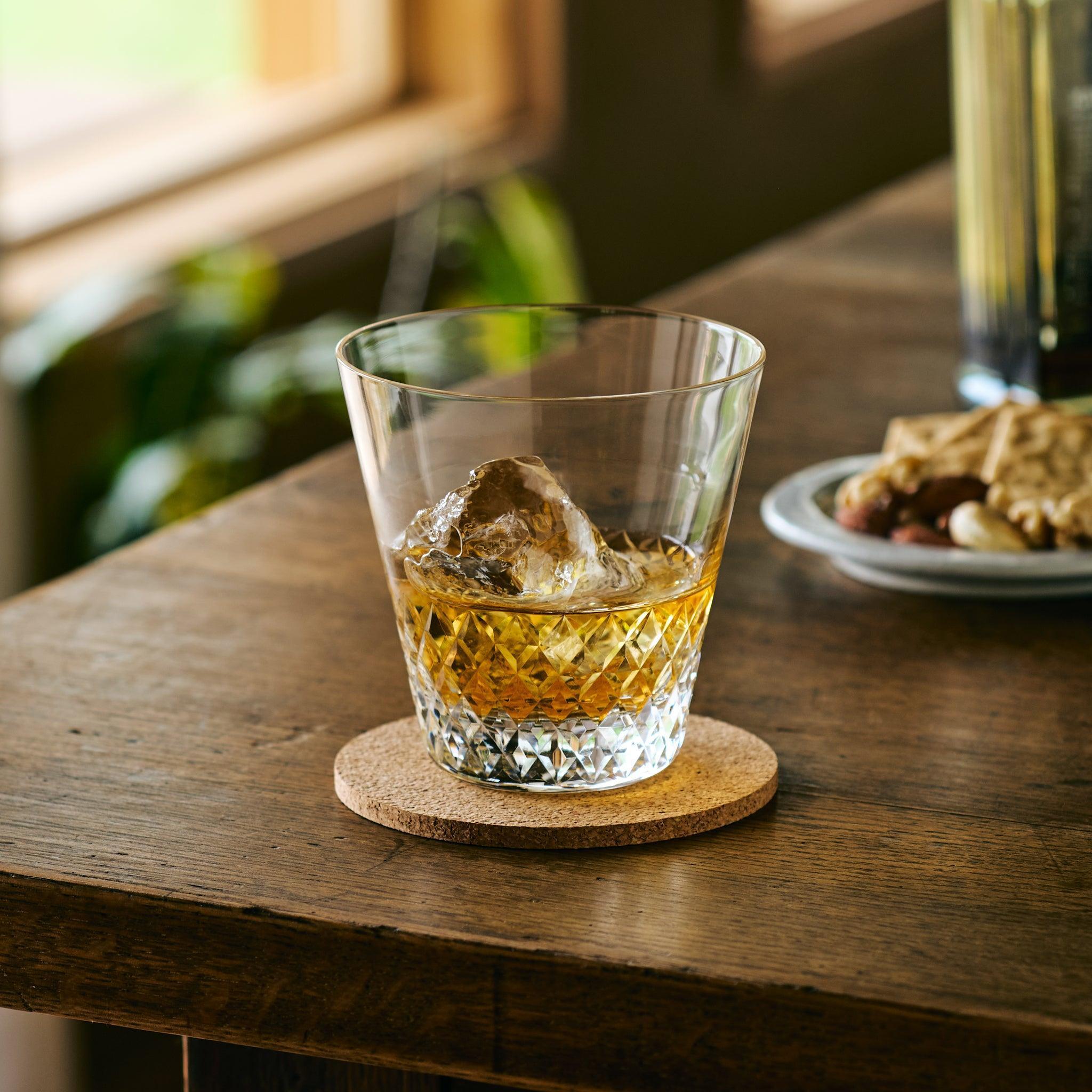 Vintage Style Rocks Glasses - Set of 4 Old Fashioned Whiskey Glasses for Bourbon, Scotch & Cocktails - Perfect for Home Bar, Gifts & Entertaining