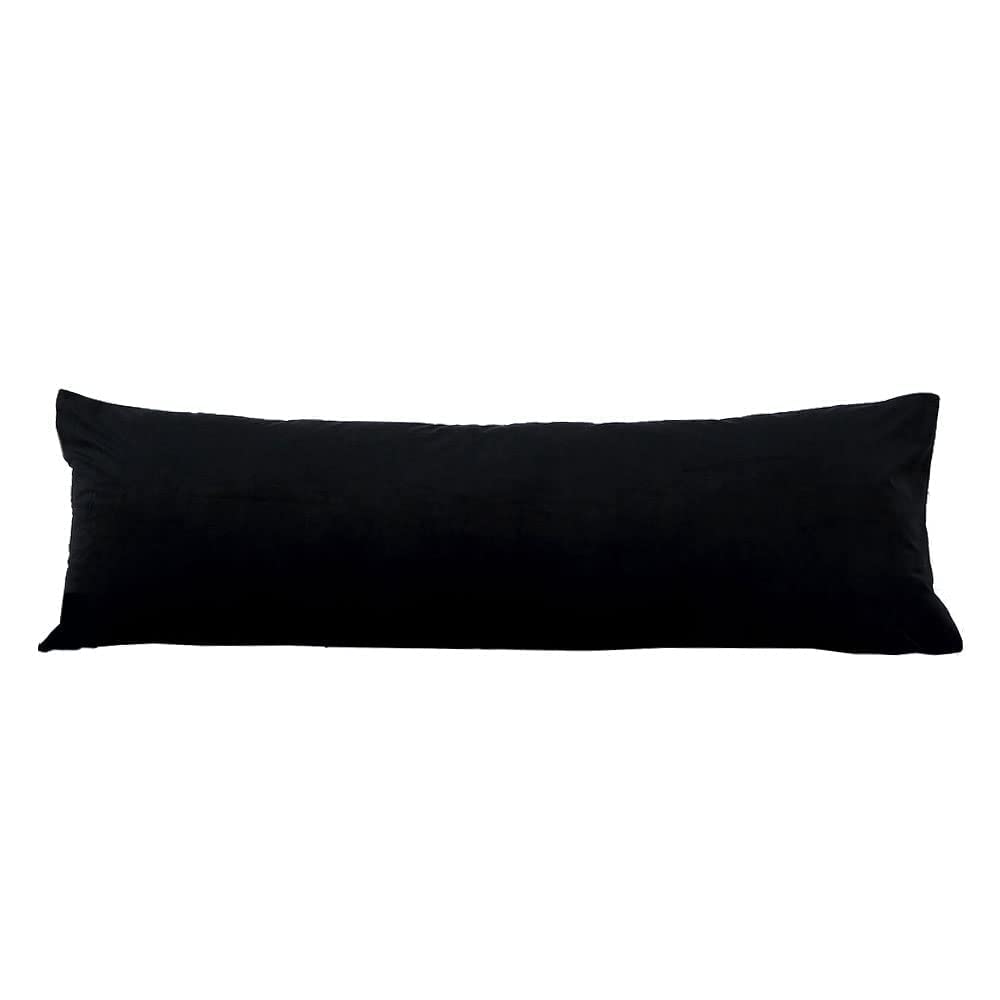 YANHOMY 20x54 Inch Black Body Pillow Cover - Soft Long Pillowcase with Hidden Zipper for Adults & Pregnancy Support - Perfect for Side Sleepers, Maternity Comfort & Home Decor
