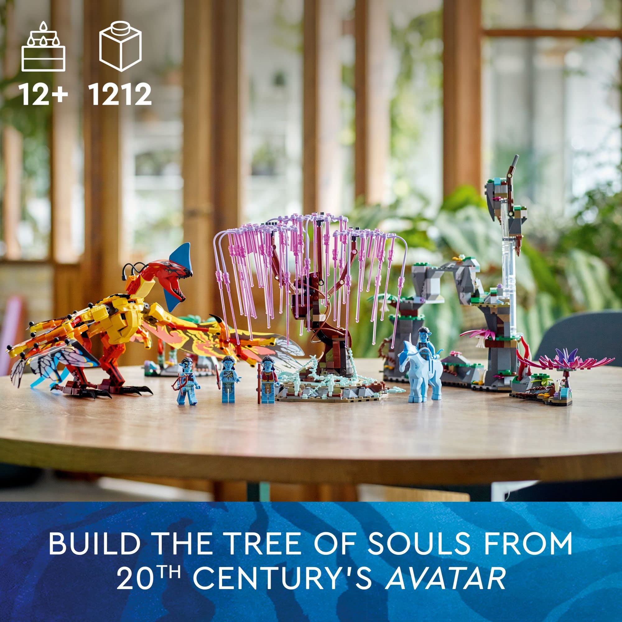 LEGO Avatar Toruk Makto & Tree of Souls 75574 Building Kit | Movie-Inspired Collectible with Jake Sully & Neytiri Minifigures, Direhorse Figure & Glow-in-The-Dark Pandora Adventure | Perfect for Kids' Birthday Gifts & Sci-Fi Movie Fans Collection