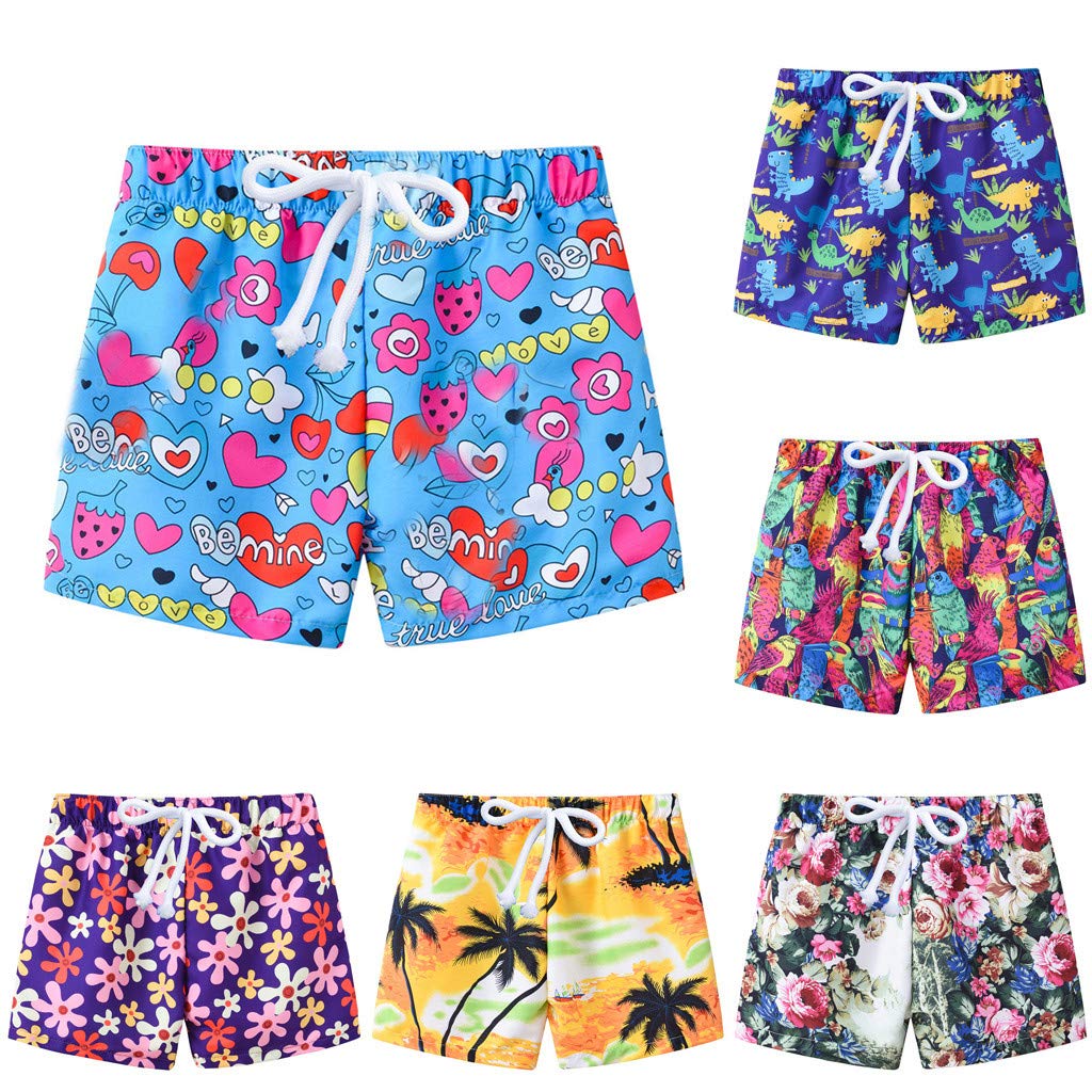 **Boys Swim Shorts for Toddlers 1-6 Years - Quick-Dry Summer Swim Trunks with Fun Prints, Beach & Pool Swimwear for Kids**    *(Perfect for Beach Vacations, Pool Parties & Water Play!)*