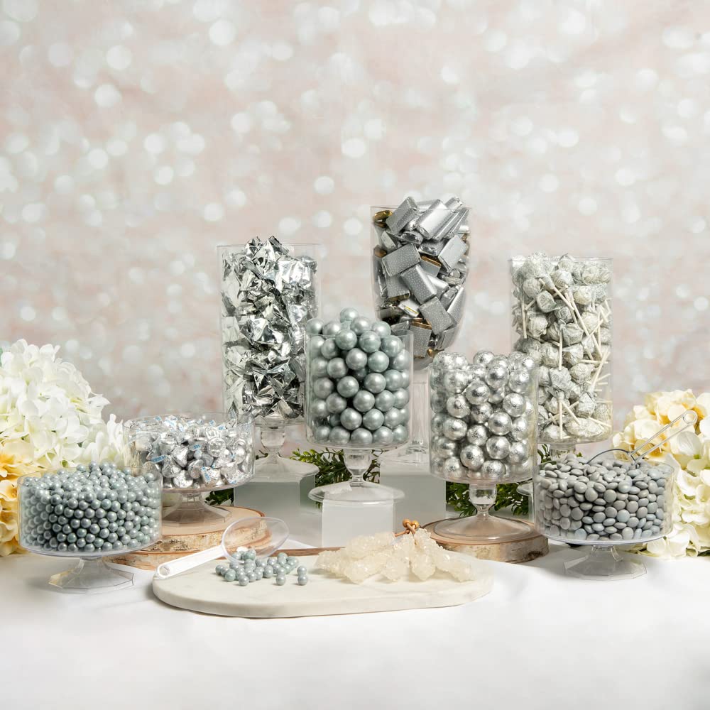Premium Silver Candy for Wedding Candy Buffet Table - 13 lbs Bulk Candy for Dessert Bar, Party Favors & Sweet Table Decorations - Perfect for Weddings, Baby Showers & Birthday Celebrations