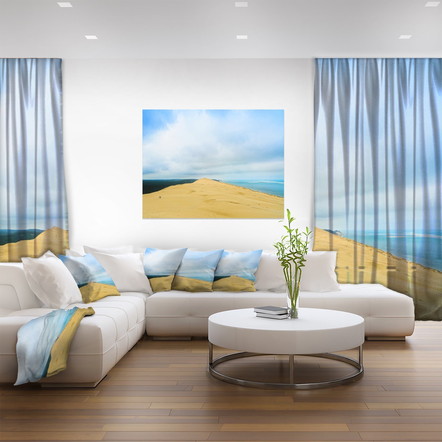 Stunning Cala Violina Bay Beach Tuscany Oversized Landscape Wall Art Print - Coastal Italy Scenery for Living Room, Bedroom & Office Decor