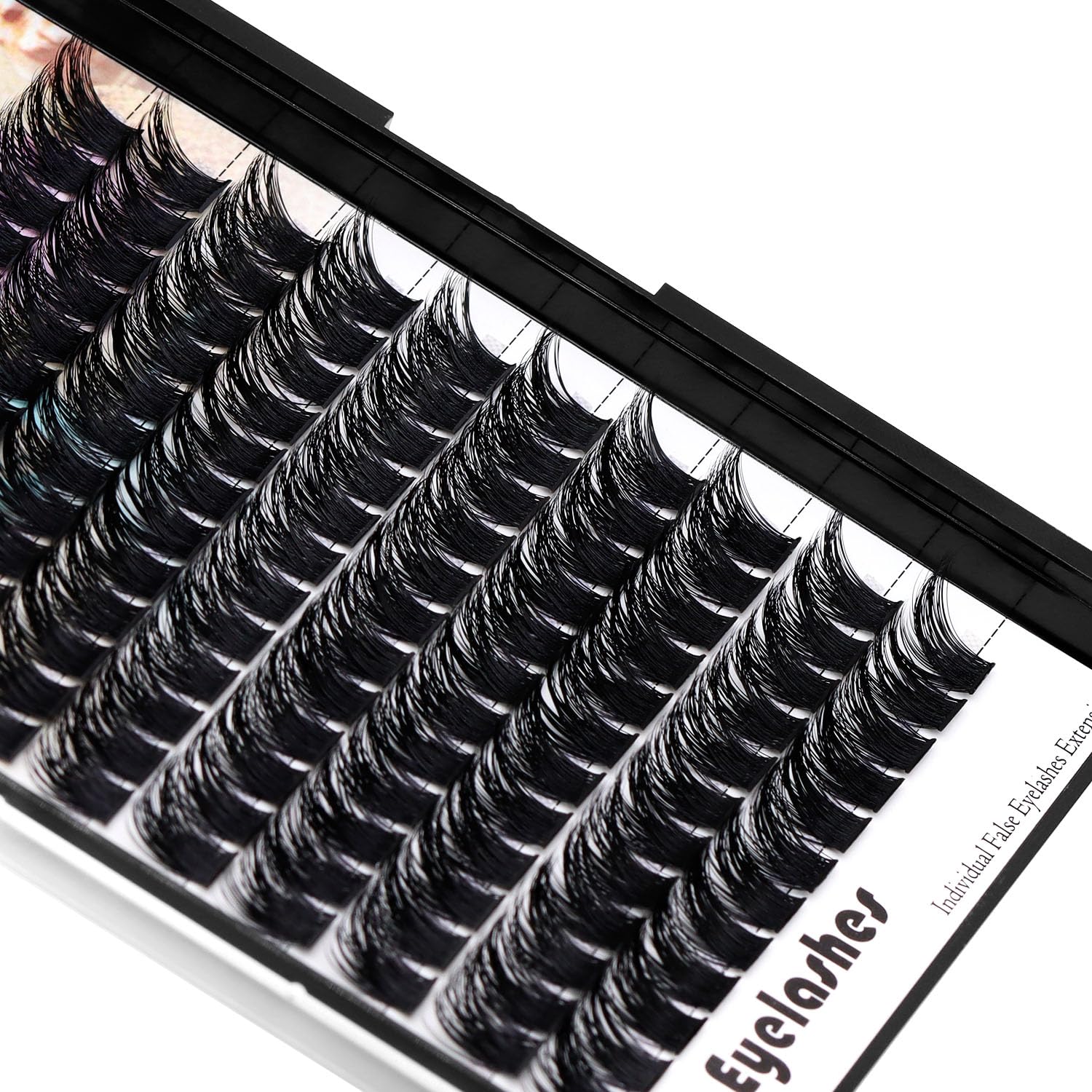 120 Clusters Individual False Eyelashes - D Curl 5D Volume Lashes Extensions, Handmade Black Eyelashes with Wide Stem & Thick Base (16mm) | Soft, Lightweight & Dramatic Look for Women & Girls | Perfect for Parties, Weddings, Date Nights & Special Occasions