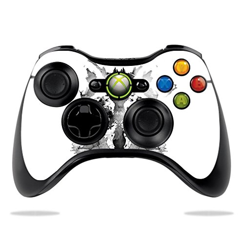 MightySkins Protective Vinyl Decal Wrap Cover for Microsoft Xbox 360 Controller - Rorschach Design | Durable, Customizable & Easy to Apply | Made in USA | Perfect for Gaming, Collecting & Personalizing Your Controller
