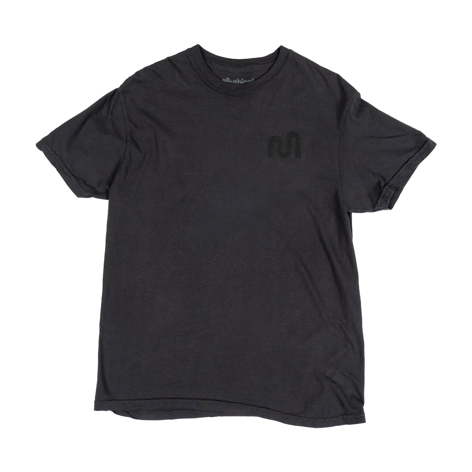Mythical Embroidered T-Shirt for Men & Women - Black Cotton Graphic Tee - Casual Streetwear & Festival Outfit