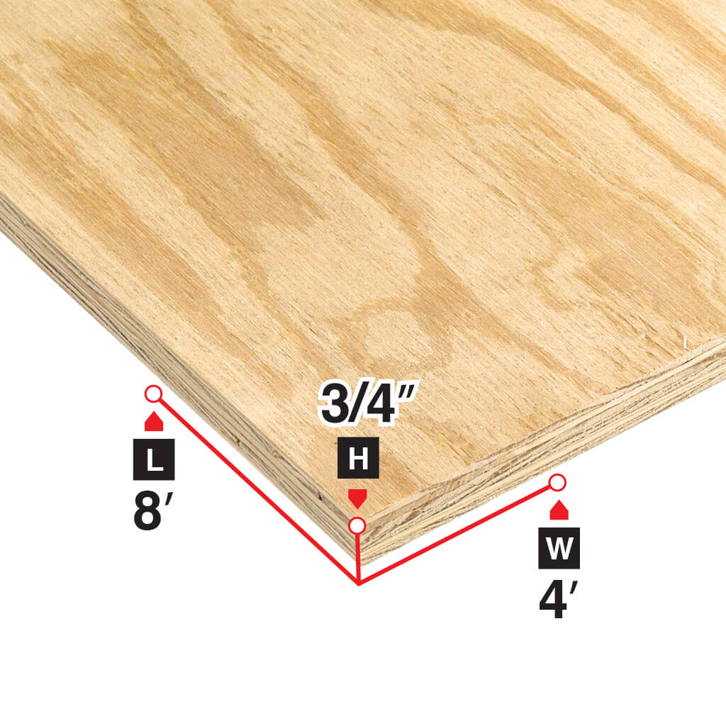 3/4 in. x 4 ft. x 8 ft. Standard Spruce Plywood - Premium Quality Wood Panel for DIY Projects, Furniture Making, and Home Renovation