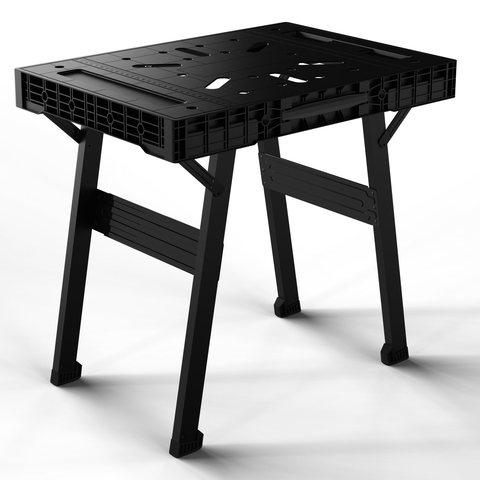 2-in-1 Portable Folding Workbench & Sawhorse - Heavy Duty 1000 lbs Capacity, 34