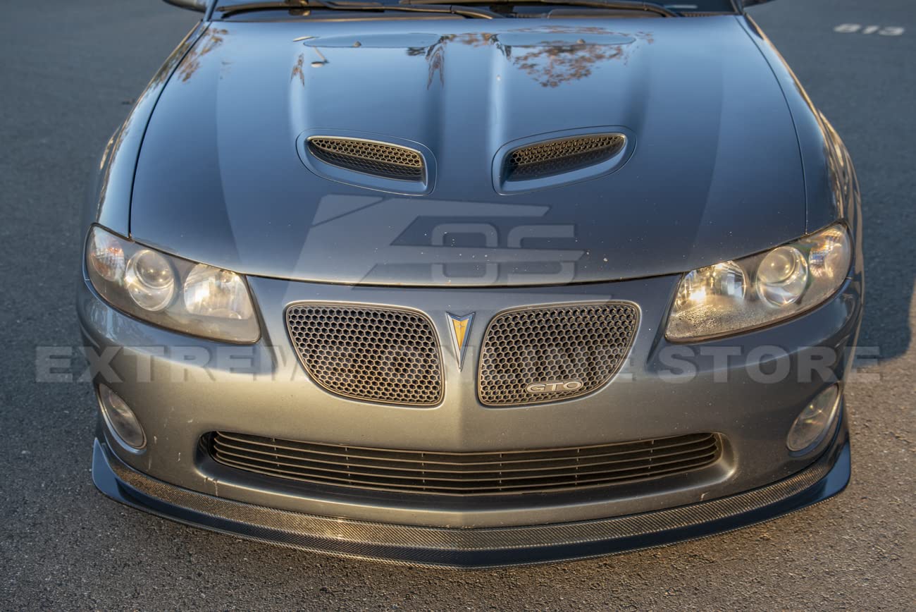 EOS Performance Carbon Fiber Front Bumper Lip Splitter for 2004-2006 Pontiac GTO - Aggressive Style Upgrade for Street Racing & Car Shows