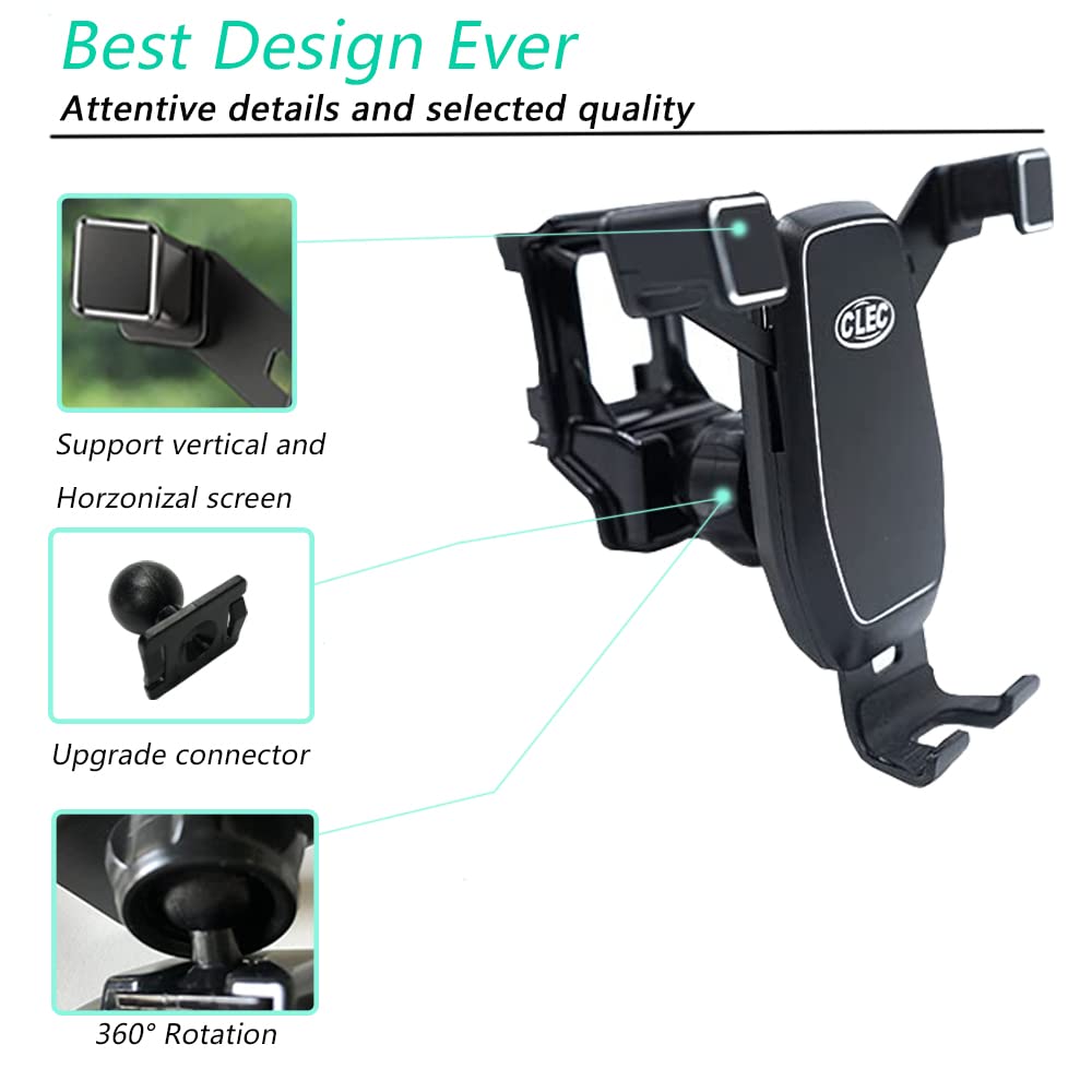 2022-2024 Honda Civic Car Phone Mount - Universal Auto Clamping Air Vent Holder for iPhone 15/14/13 Pro Max, Samsung Galaxy S23/S22 Ultra (Not Fit CRV/Accord/HRV) - Perfect for GPS Navigation & Hands-Free Driving in 11th Gen Civic