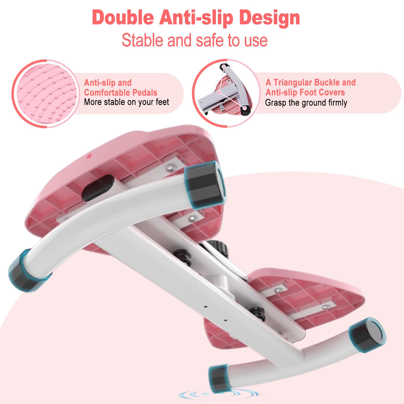 Waist Twister Machine for Women - Silent Ab Twister with Resistance Bands for Belly Fat & Waist Sculpting | Home Gym Exercise Equipment for Core Workouts & Toning