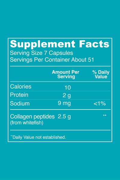 Premium Marine Collagen Powder - 18 Servings (180g) for Skin, Hair & Joint Support - Hydrolyzed Collagen Peptides Supplement - Ideal for Smoothies, Coffee & Post-Workout Recovery