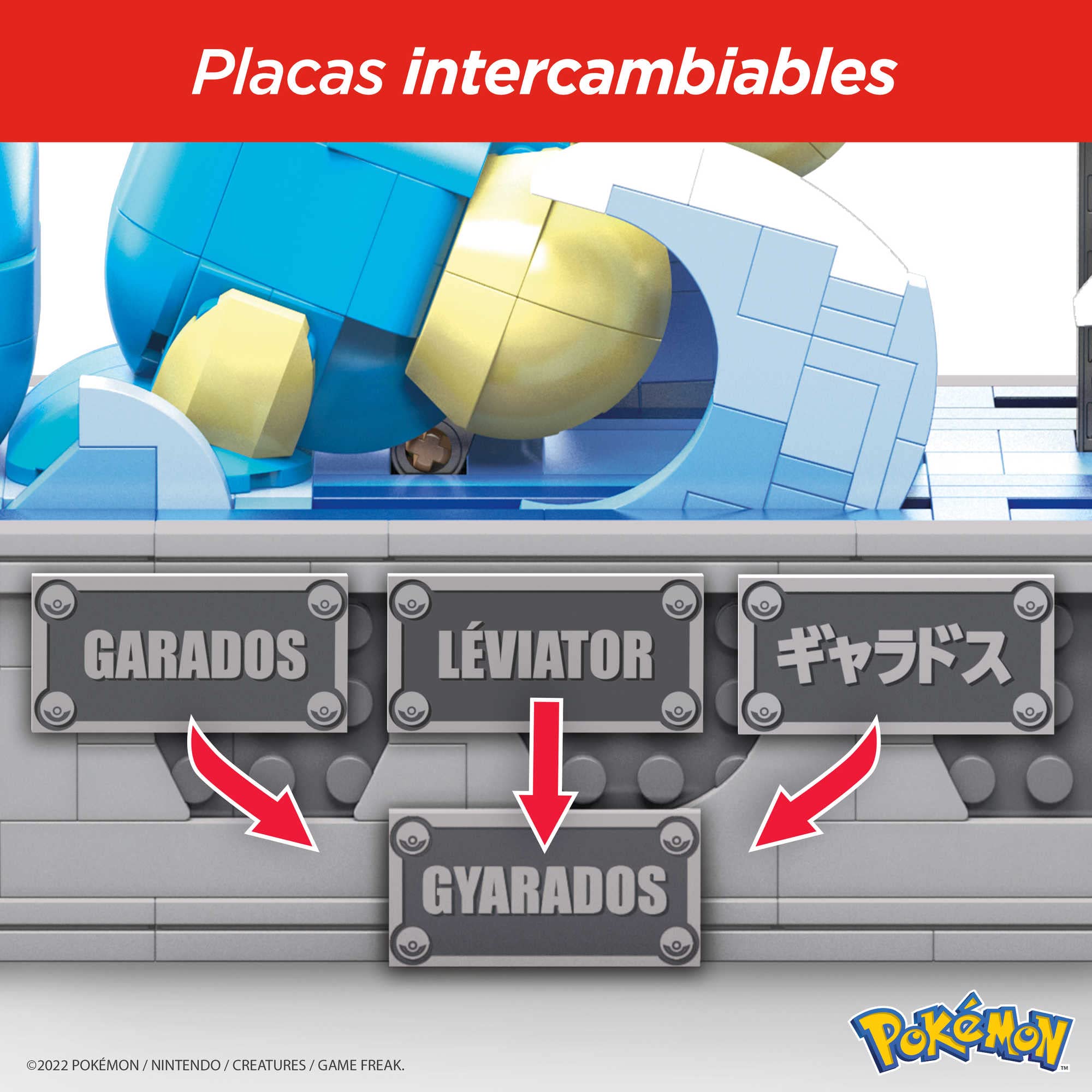 Mega Pokémon Building Blocks Set - 2186 Pcs Motion Gyarados Model with Moving Mouth & Tail - Creative Construction Toy for Kids & Adult Collectors - Perfect for Birthday Gifts & Home Decoration