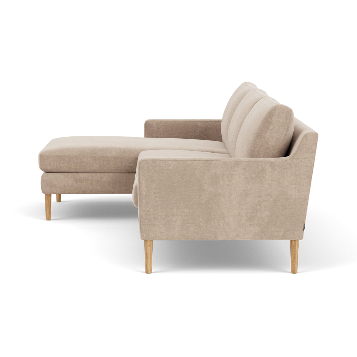 Astha Fabric Left Chaise Sofa - Modern L-Shaped Sectional Couch with Reversible Design for Living Room, Lounge & Home Theater Comfort