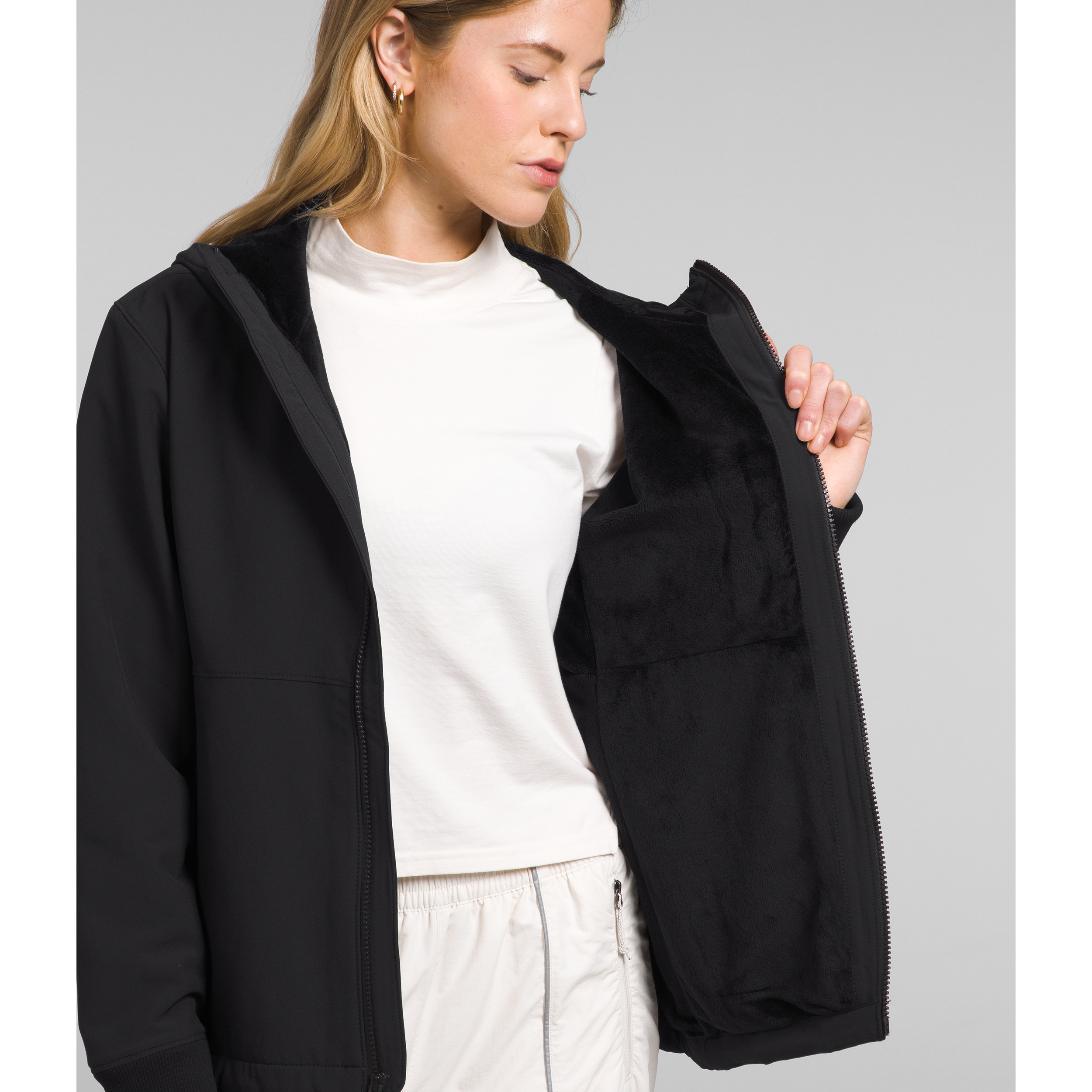 The North Face Women's Shelbe Raschel Hoodie - Lightweight Fleece Pullover for Hiking & Outdoor Activities | Warm Winter Layering Jacket for Camping & Travel