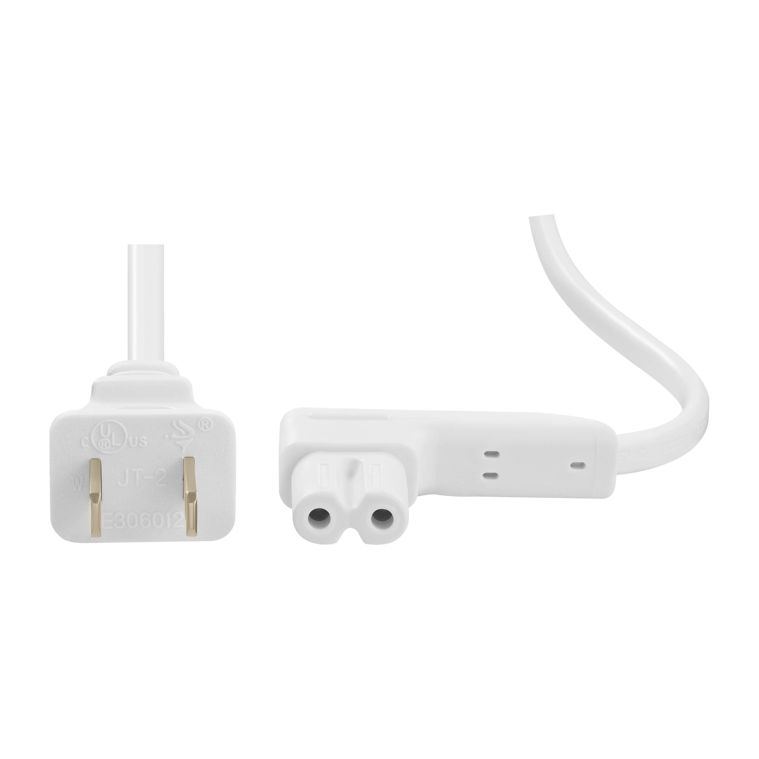 25-Foot 2-Pack Extra Long White Power Cord - Replacement Cable for Sonos One, One SL & Play-1 Speakers - Perfect for Home Theater, Gaming Setup & Office Use