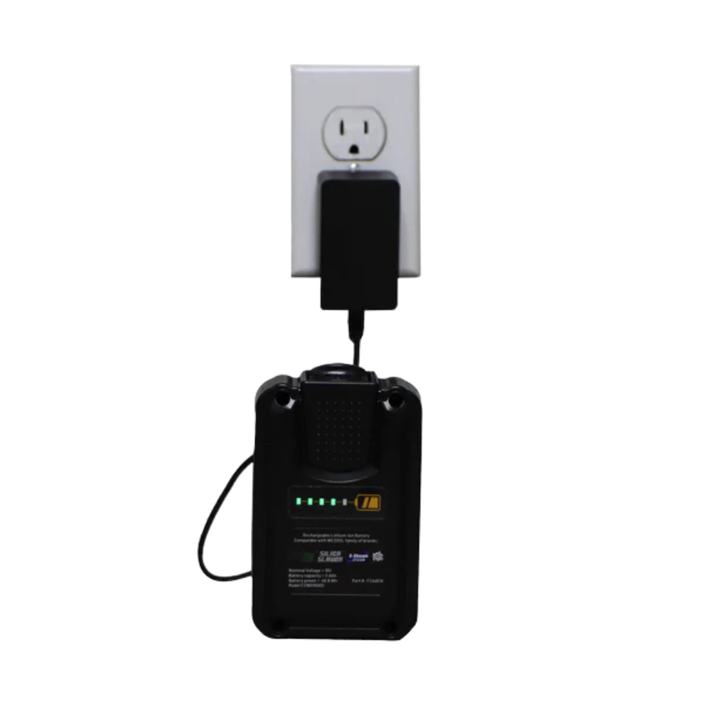 FLOWZONE FZAAEP Li-Ion Battery Charger for FlowZone Cyclone 2 & 2.6 - Fast Charging Compatible with FlowZone Backpack Sprayers - Perfect for Lawn Care, Pest Control & Professional Cleaning