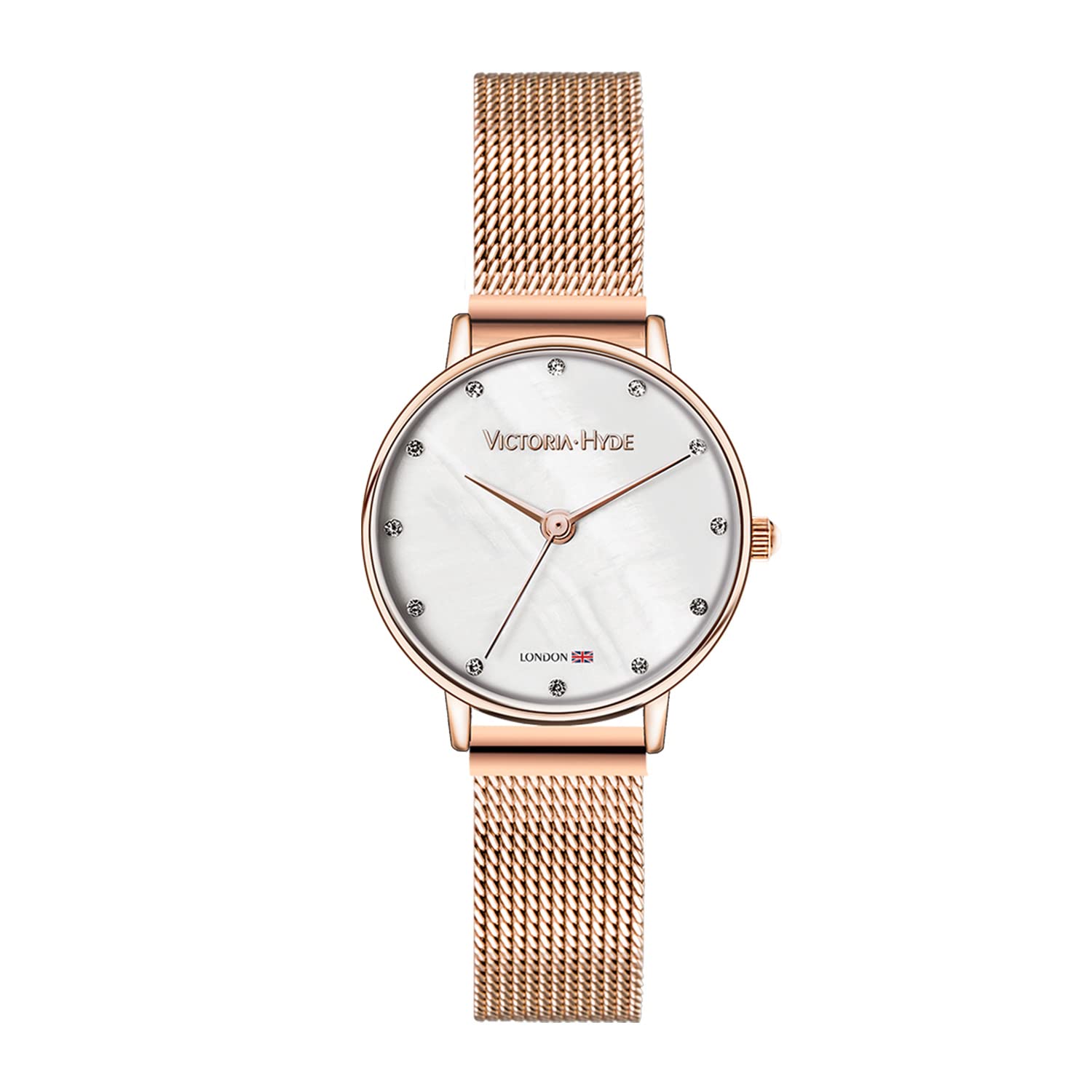 VICTORIA HYDE Women's Watch with Green Mother of Pearl Dial | Genuine Leather Strap | Classic Rectangular Case | Elegant Ladies Wristwatch | Perfect for Office, Party & Everyday Wear