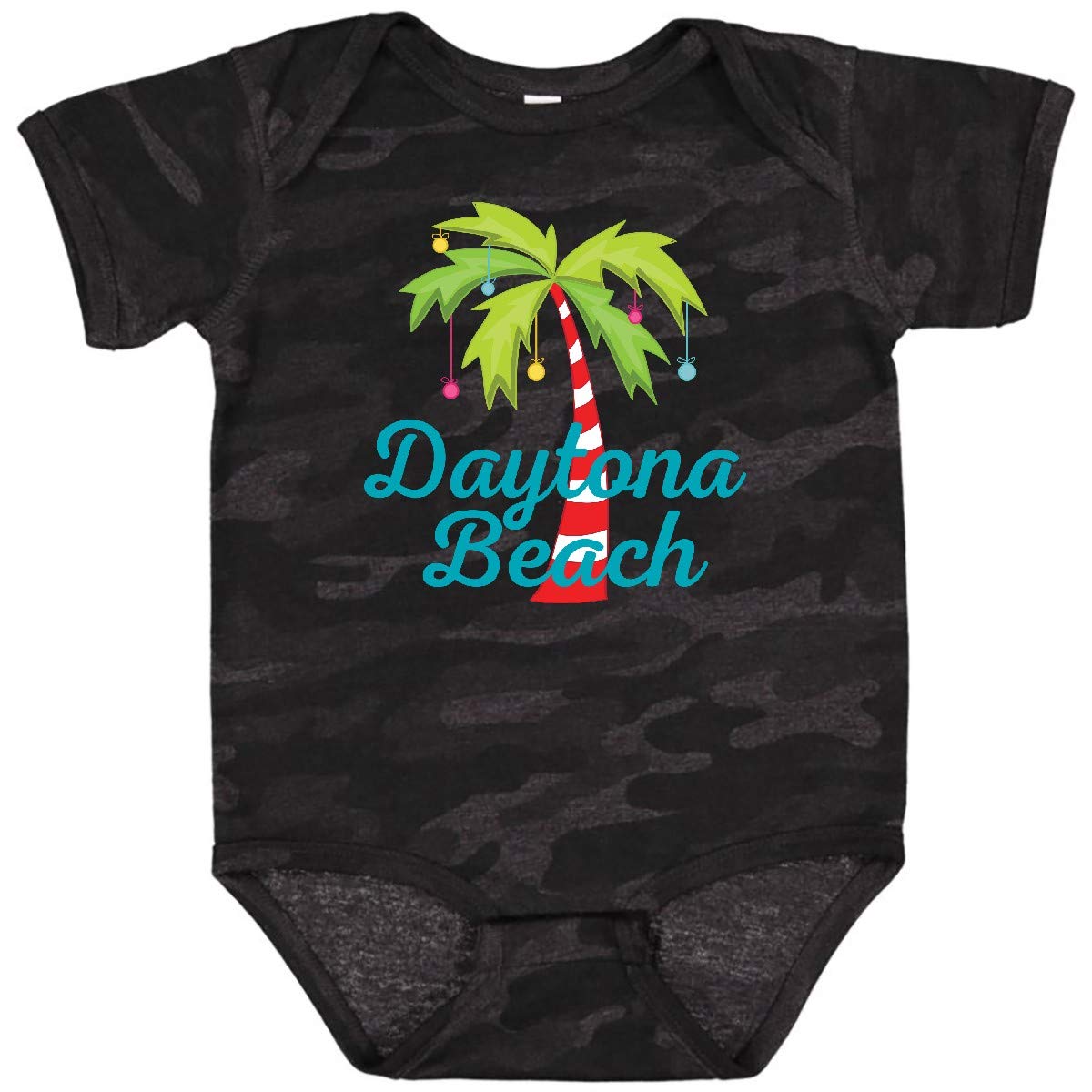 Inktastic Daytona Beach Florida Christmas Vacation Baby Bodysuit - Cute Holiday Outfit for Infants & Toddlers - Perfect for Family Photos, Beach Trips & Festive Celebrations