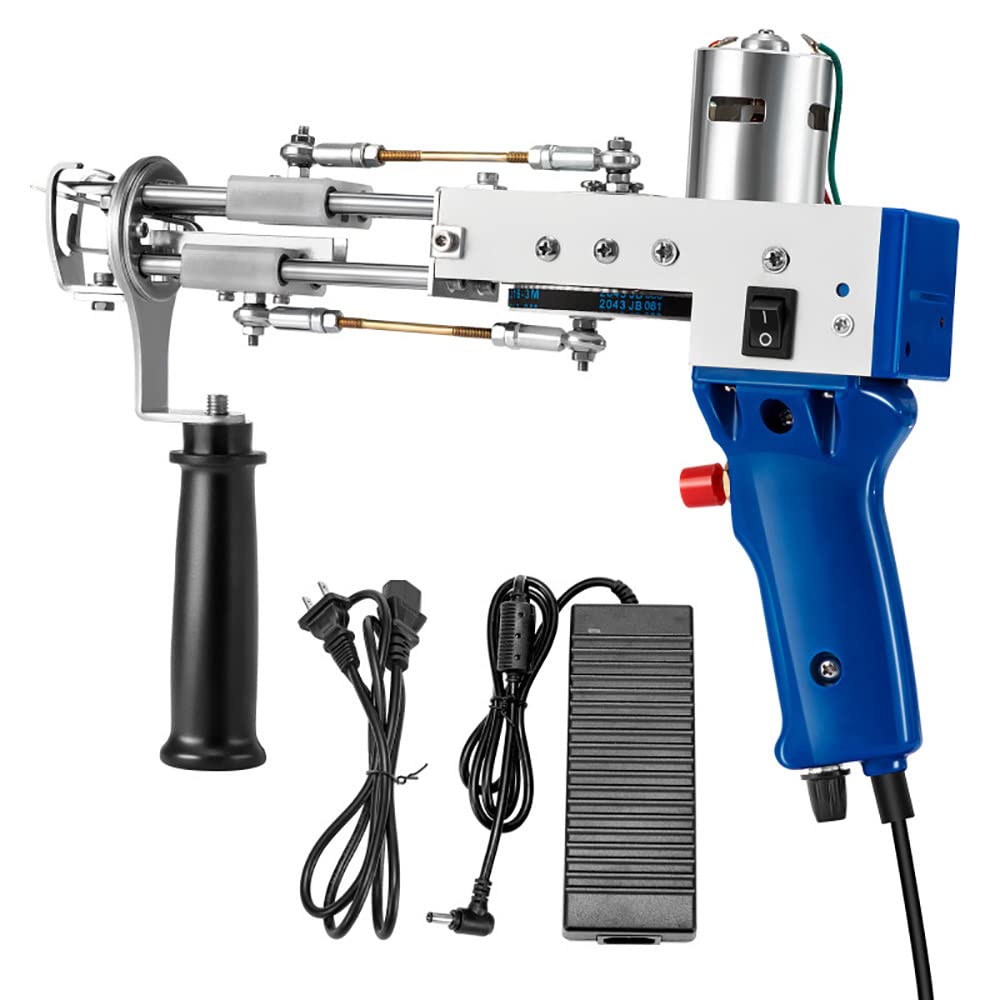 LJJ Electric Carpet Tufting Gun - Professional Carpet Weaving & Flocking Machine for DIY Home Decor and Industrial Embroidery | Cut Pile Knitting Tool for Rugs, Wall Hangings, and Custom Textile Projects