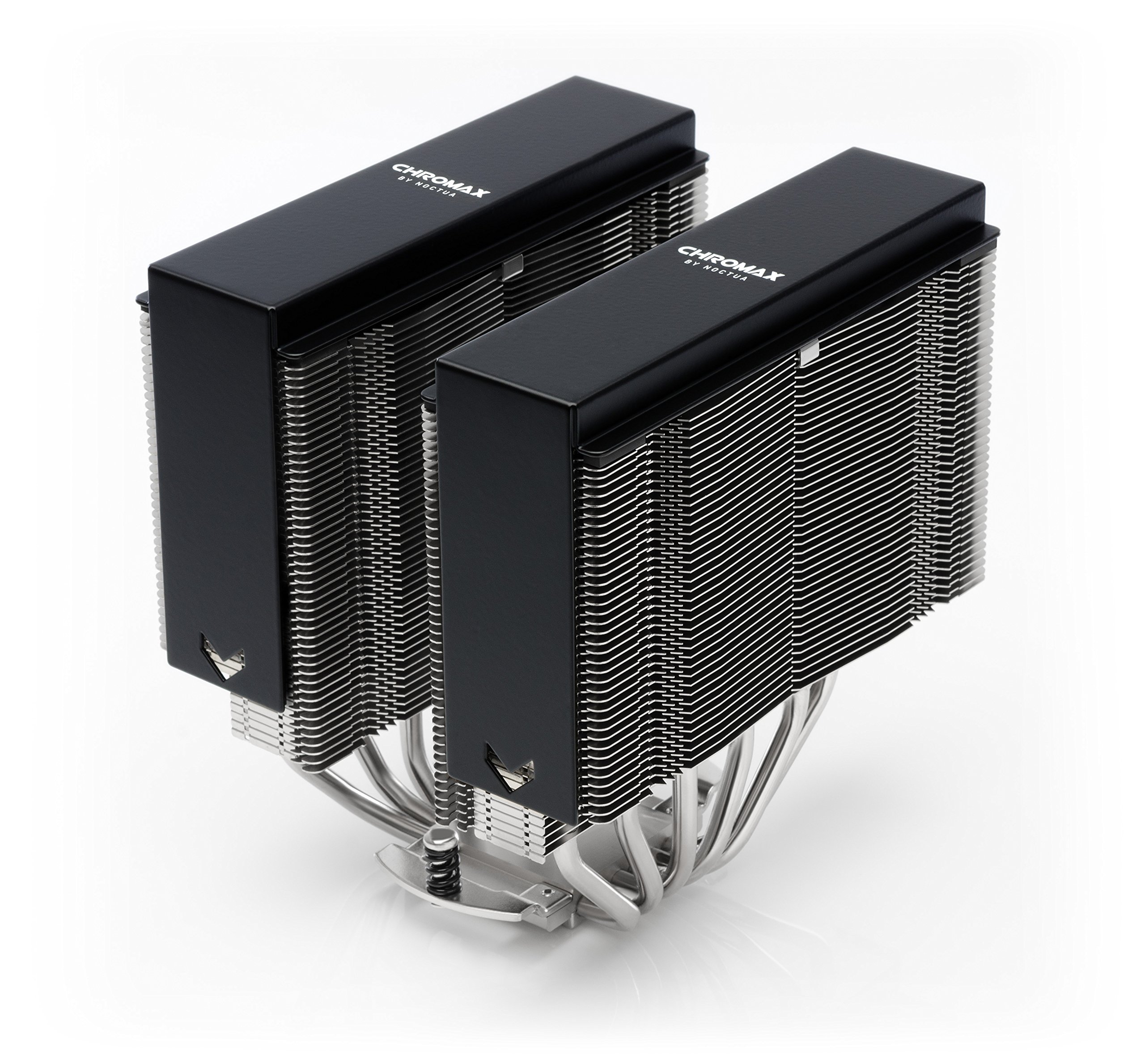 Noctua NH-D15 SE-AM4 Premium CPU Cooler with NA-HC4 chromax.Black Heatsink Covers - High Performance Cooling for AMD Ryzen Gaming PCs & Workstations