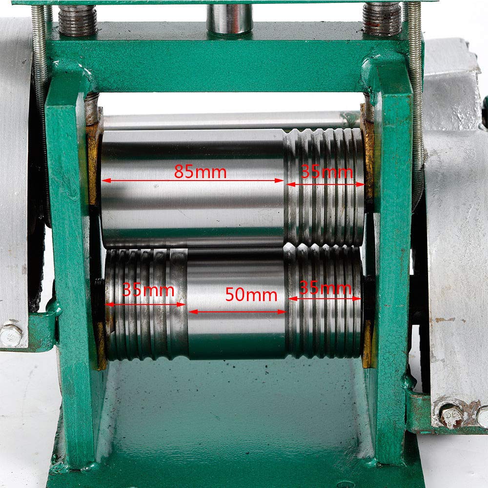 Portable Manual Jewelry Rolling Mill Machine - 85mm Stainless Steel Alloy Handheld Press Tool for Metal Sheet & Wire Processing | DIY Jewelry Making, Crafting & Metalworking Projects