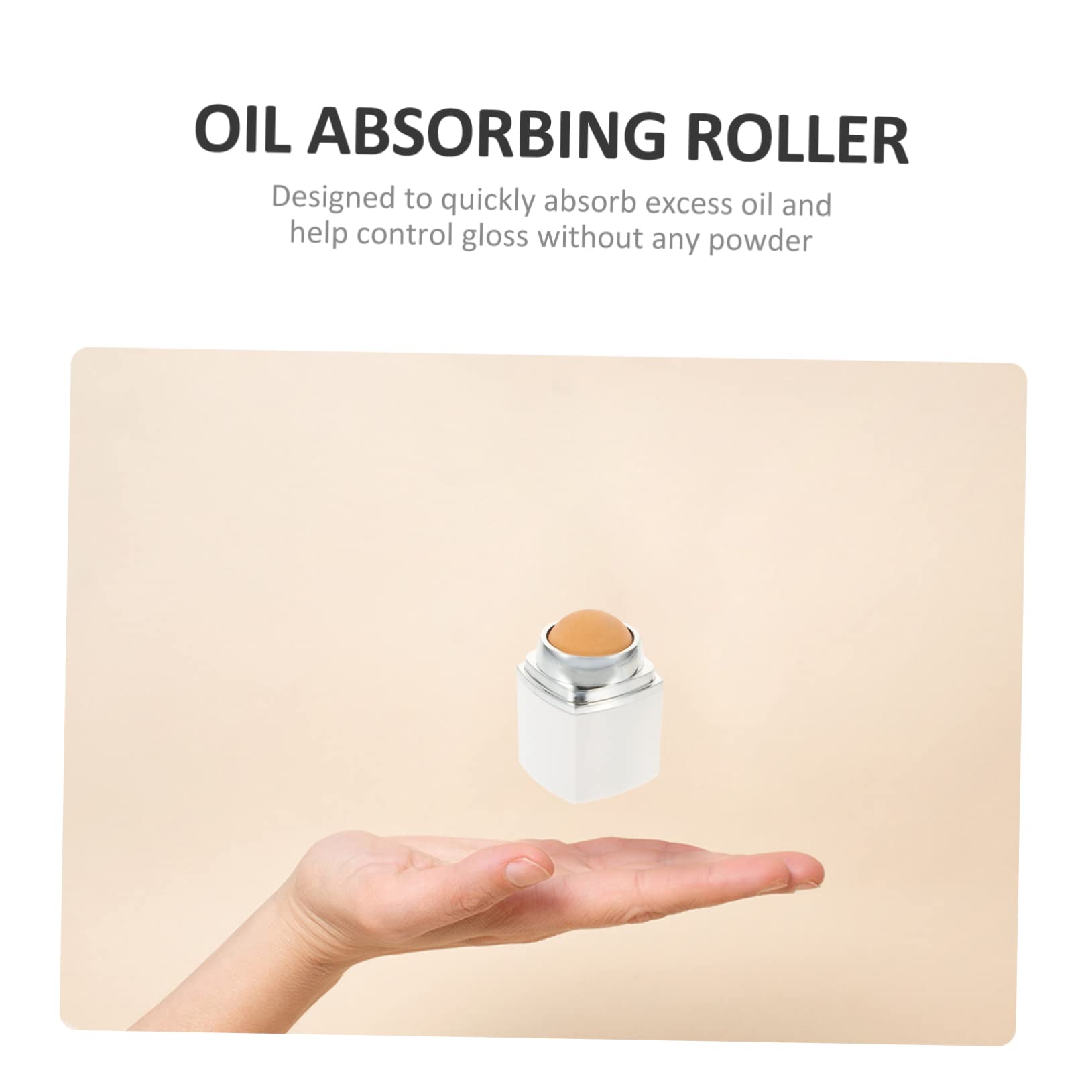 Volcanic Stone Facial Oil Roller - Hemoton Oil Absorbing Face Roller for Skincare & Massage | Perfect for Oily Skin & Relaxation