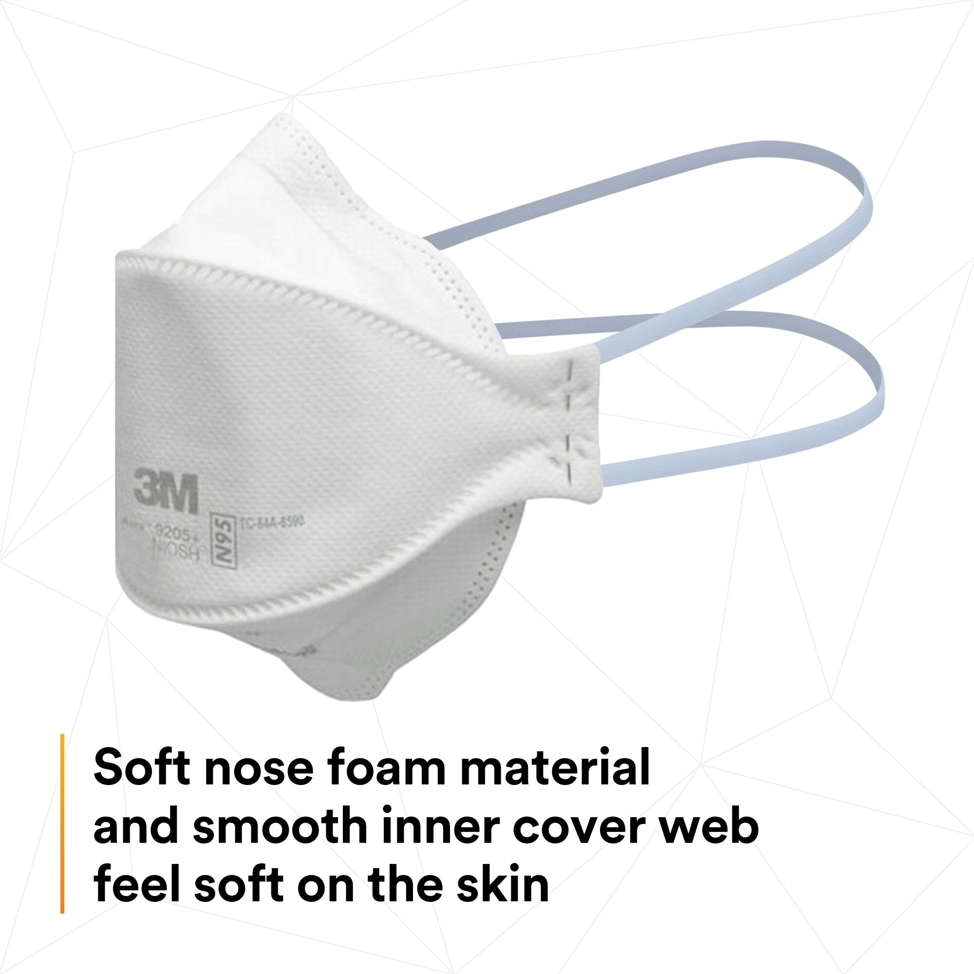 3M Aura Particulate Respirator 9205+ N95 Masks - 20 Pack, NIOSH Certified for Dust, Pollen & Airborne Particles Protection - Ideal for Construction, Woodworking & Home Improvement Projects