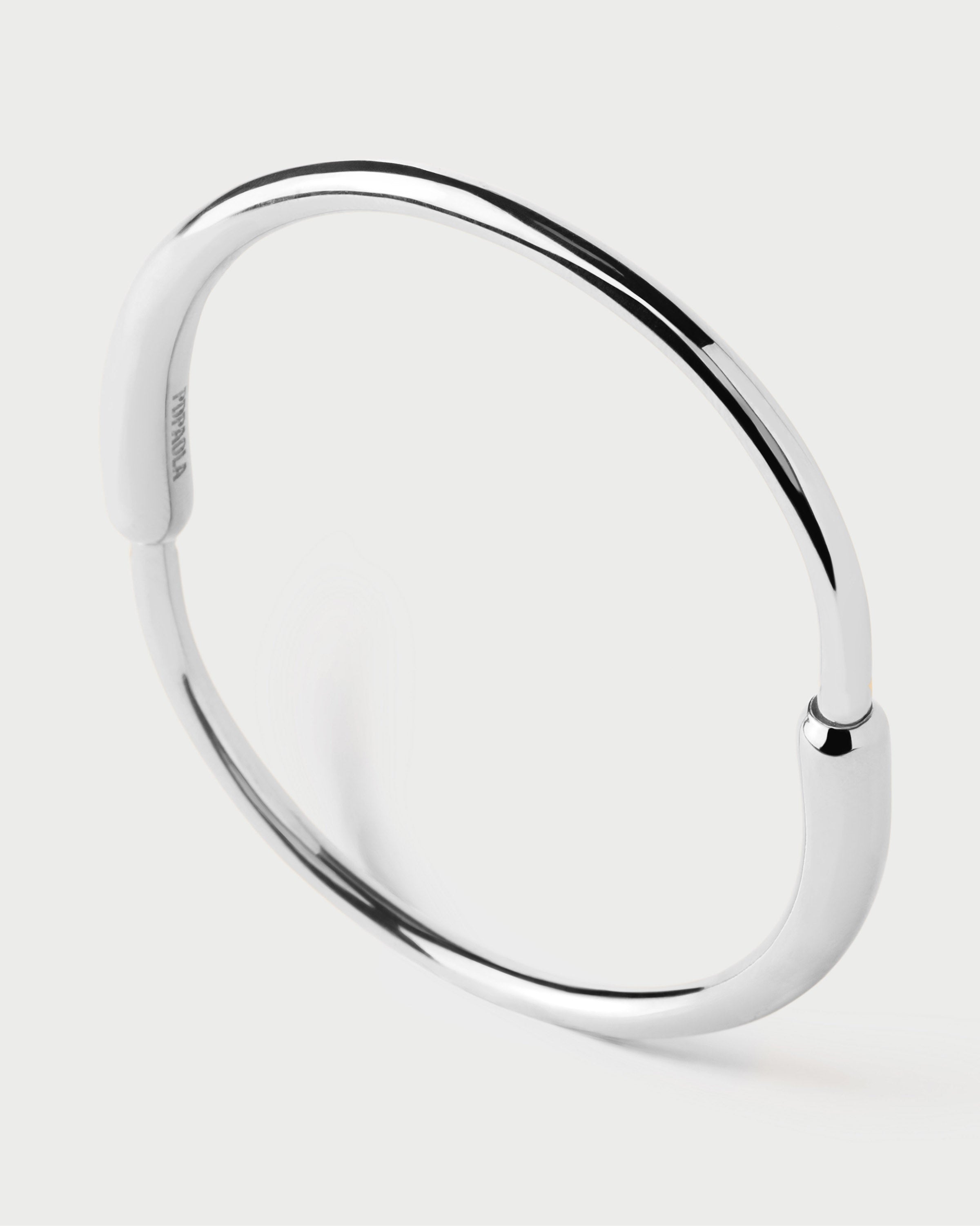 Sterling Silver Loop Bangle Bracelet for Women - Elegant Stackable Jewelry for Everyday Wear & Special Occasions