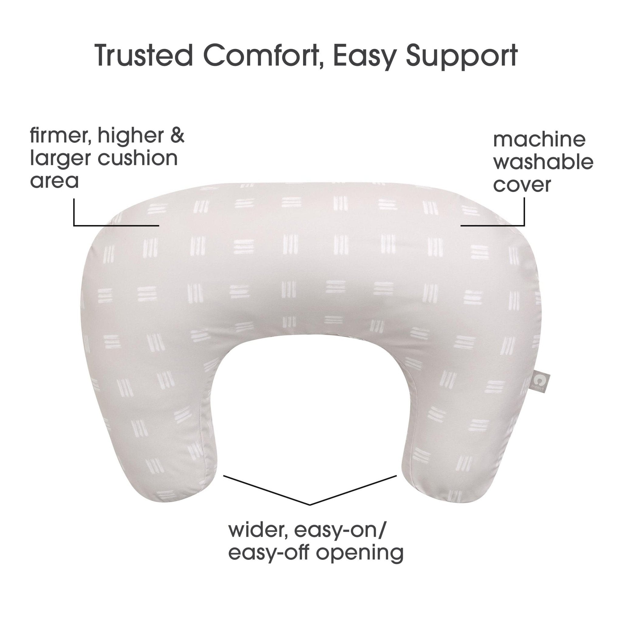 Boppy Original Nursing Pillow and Infant Support - Perfect for Breastfeeding, Bottle Feeding & Tummy Time - Soft, Comfortable & Ergonomic Design for Newborns & Babies