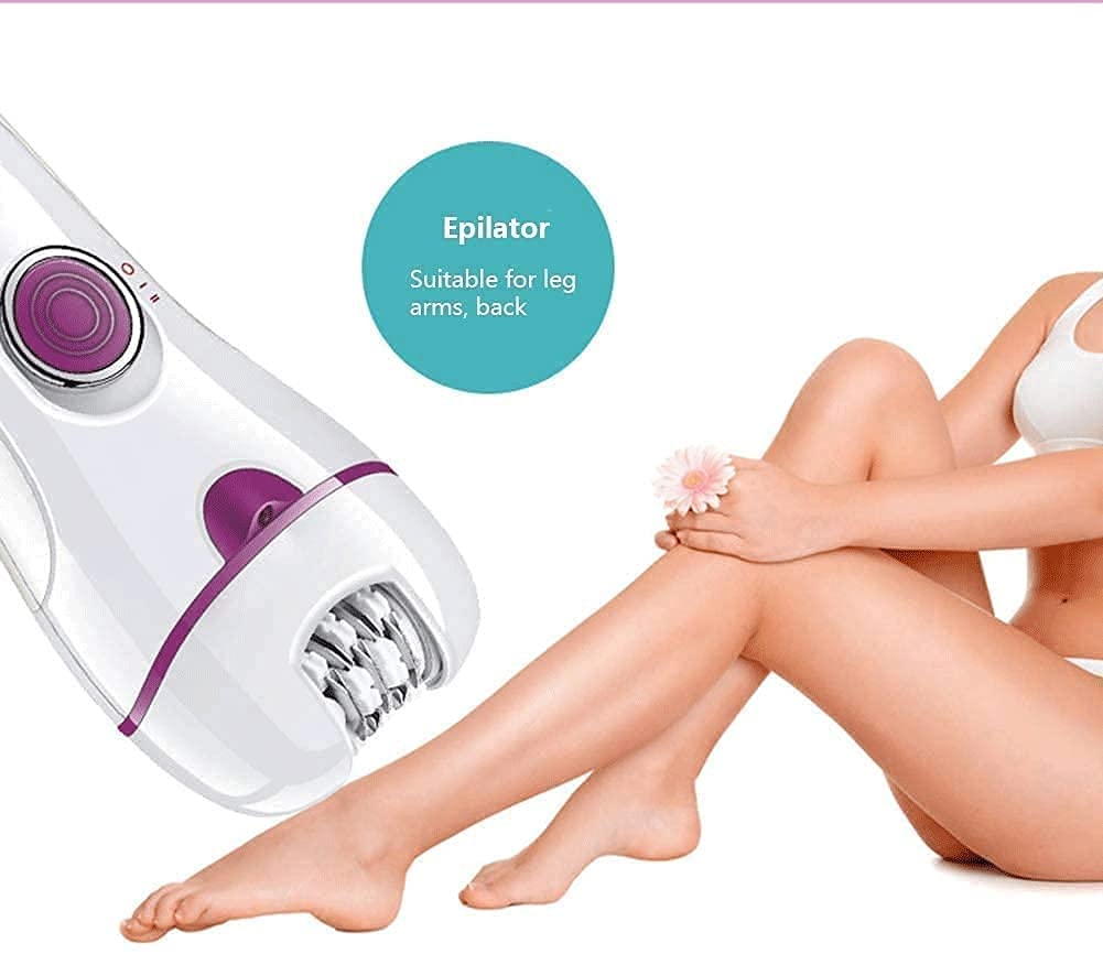 3-in-1 Rechargeable Women's Epilator & Shaver - Painless Hair Removal for Bikini Line, Underarms, Arms & Legs | Perfect for Travel, Gym & Smooth Skin at Home