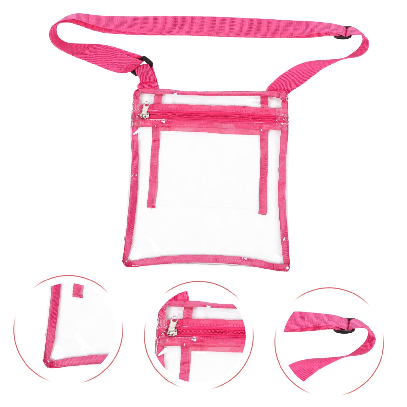 Parliky Crossbody Bag for Women - PVC Clear Phone Purse, Small Stadium Approved Shoulder Bag for Concerts, Festivals & Events - Perfect for Music Shows, Sports Games & Travel