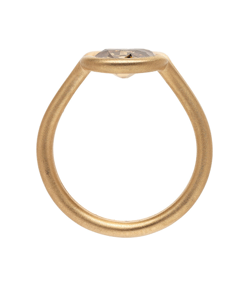 Onda 2 37Ct Champagne Diamond Engagement Ring for Women - Unique Vintage Style Wedding Band, Proposal Gift, Anniversary Jewelry (Perfect for Romantic Occasions & Special Celebrations)