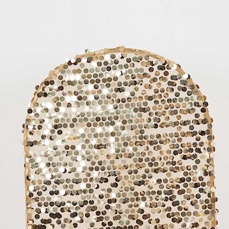 Sparkly Big Payette Sequin Fitted Chiara Backdrop Stand Cover - Elegant Party Decor for Weddings, Events & Photo Booths