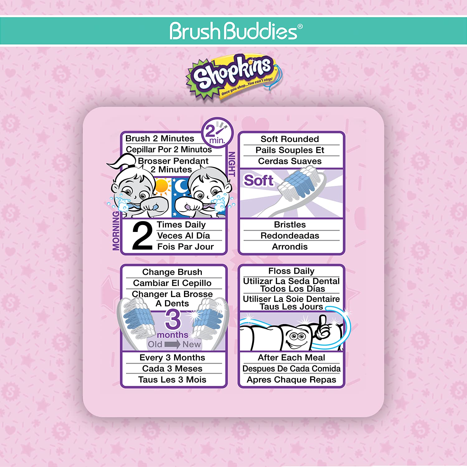 Brush Buddies Shopkins Hair Brush with Cap - Fun & Stylish Hair Accessory for Kids, Perfect for Playtime & Collectible Display