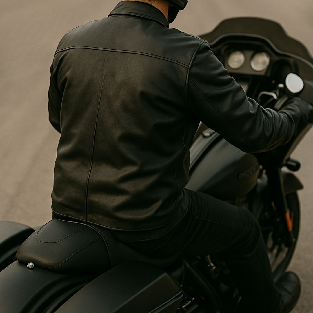 BECK® 302 Genuine Horsehide Leather Riding Shirt for Men & Women - Premium Motorcycle Jacket for Bikers - Durable & Stylish for Road Trips, Cruising & Outdoor Adventures