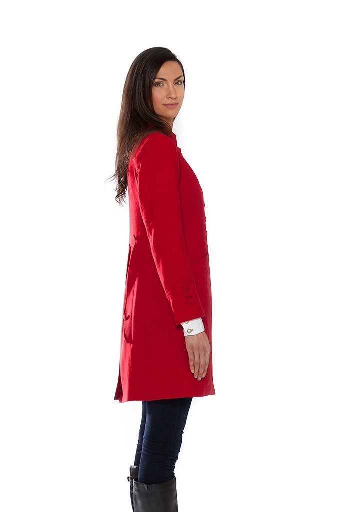 O'Shaughnessey Women's O'Connor Spectator Coat - Classic Wool Blend Winter Coat for Women, Elegant Dressy Outerwear for Office, Parties & Formal Events