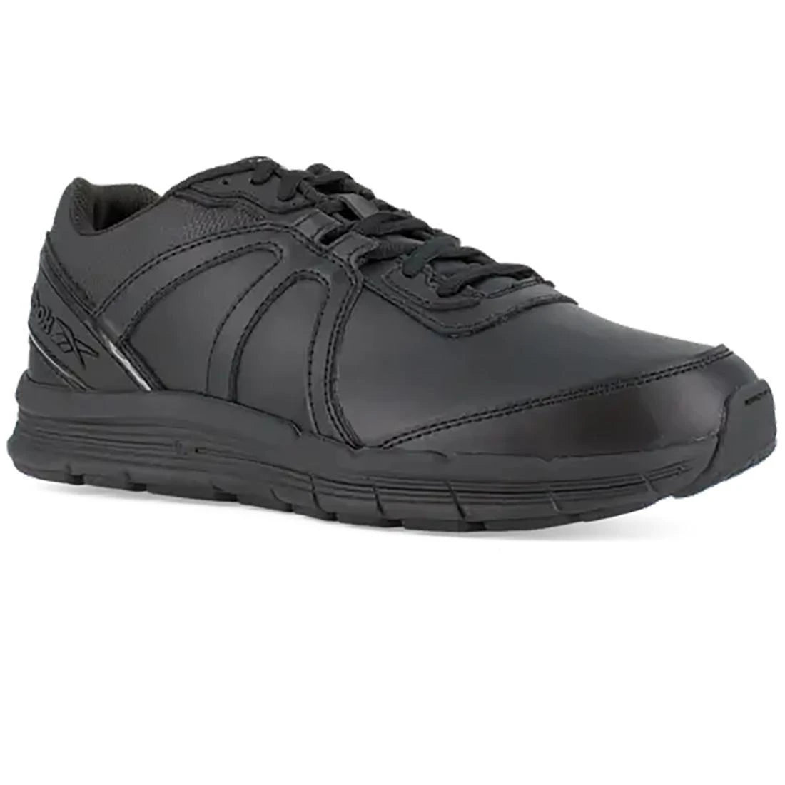 Men's Guide Work Soft Toe Athletic Shoes - Black Non-Slip Safety Sneakers for Construction, Hiking & Outdoor Activities