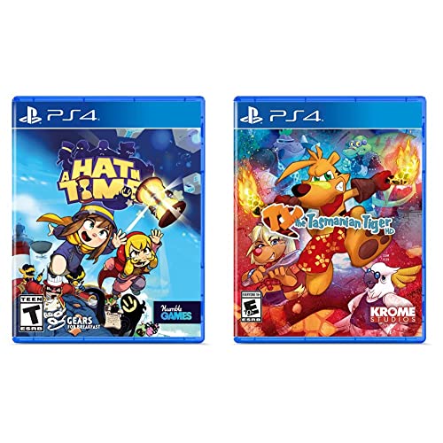 A Hat in Time & The Tasmanian Tiger HD - Bundle for PlayStation 4 | Fun Adventure Games for Kids & Adults | Perfect for Family Game Nights & Casual Gaming