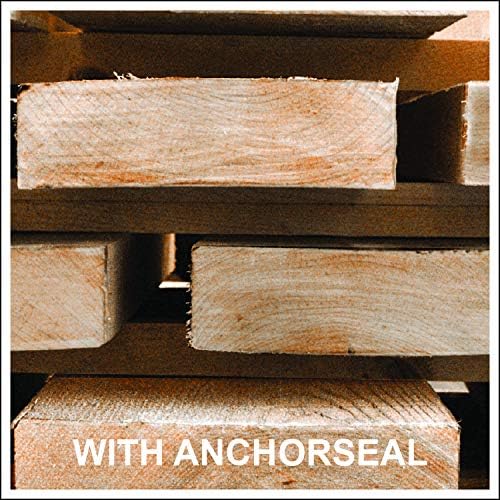 ANCHORSEAL Classic Log & Lumber End Sealer - Water-Based Wax Emulsion for Hardwood & Softwood - Prevents 90% of End Checking - Ideal for Woodworking, Log Homes & Lumber Protection (5 Gallon)