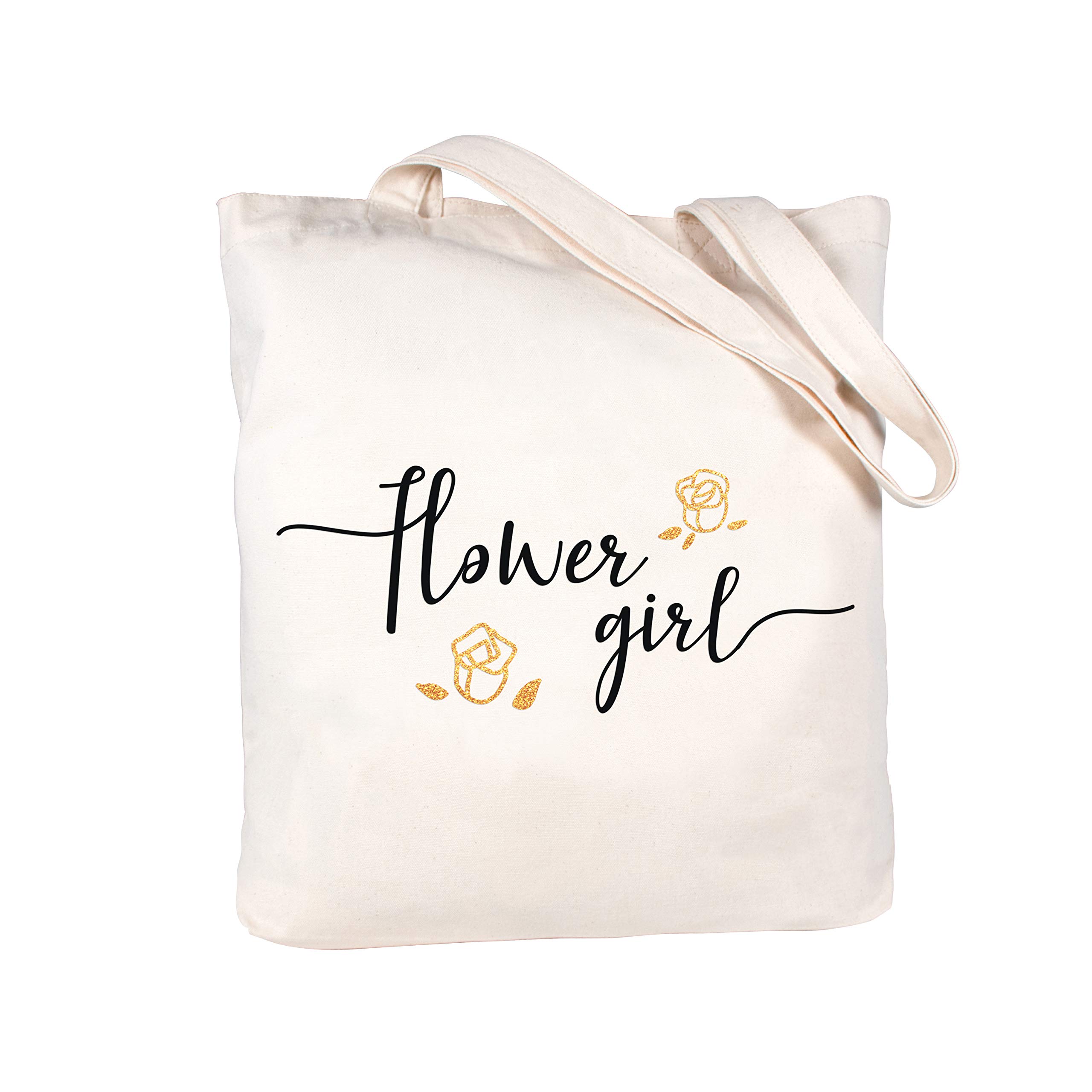 CARAKNOTS Women's Canvas Tote Bag - Best Bridesmaid Gift for Wedding & Bridal Shower - Cotton Reusable Shopping Bag - Perfect for Bachelorette Parties, Beach Trips & Everyday Use