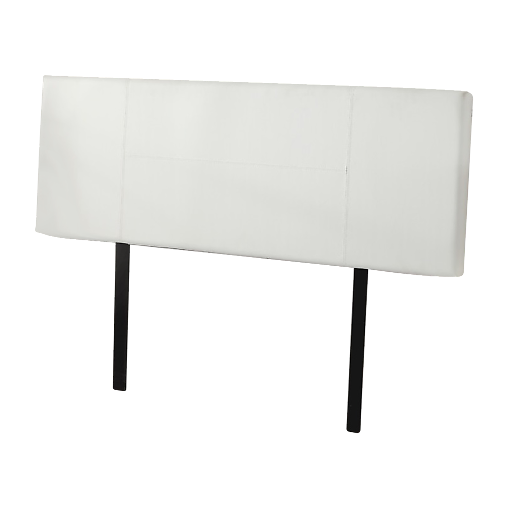 Queen Size PU Leather Bed Headboard - Modern Upholstered White Bed Frame Headboard for Bedroom Decor, Home Styling & Comfortable Back Support