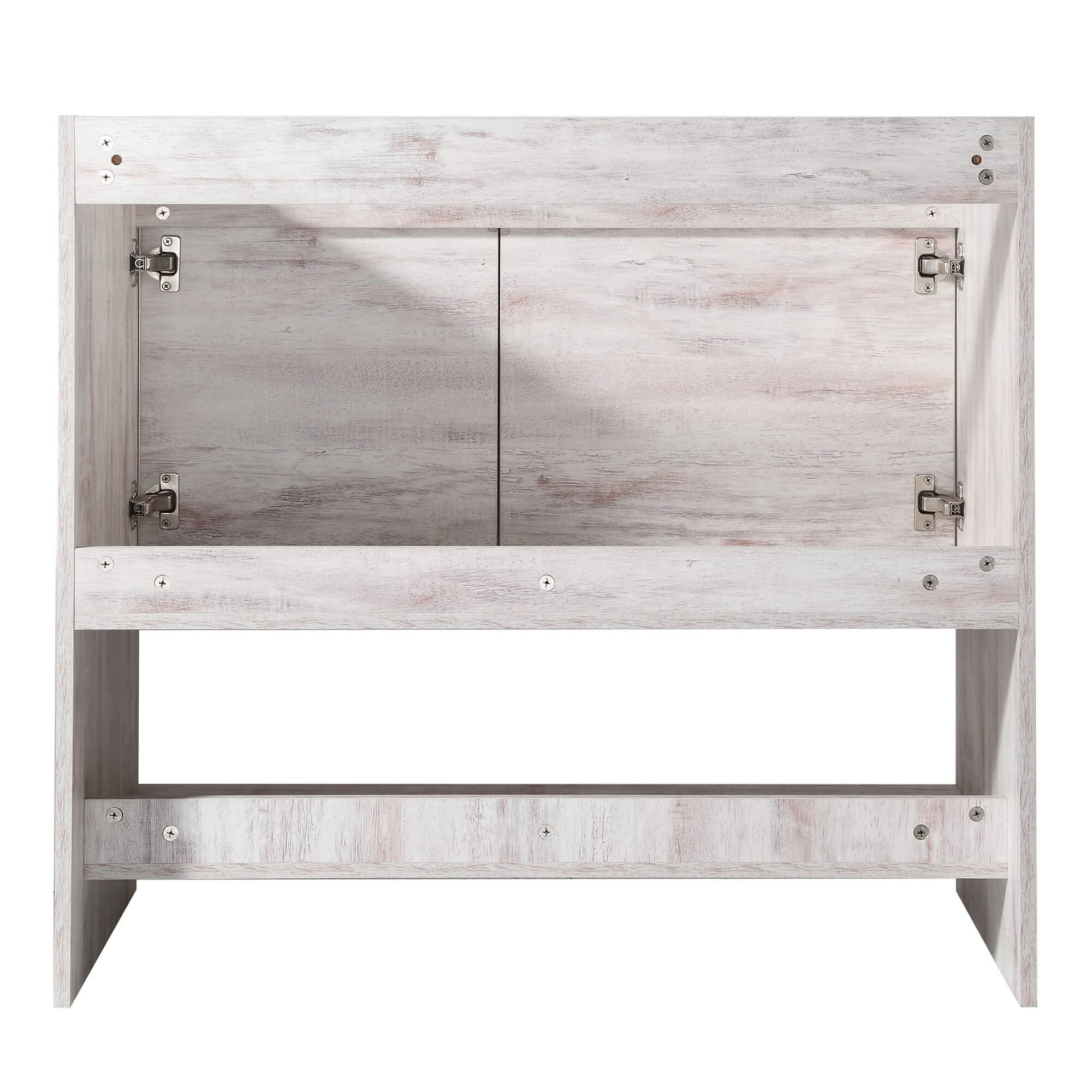 Fine Fixtures Phoenix 36-Inch Bathroom Vanity with Sink – Modern White Vanity for Small Bathrooms | Soft-Close Doors, Storage Drawers & Durable Construction | Perfect for Powder Rooms, Guest Baths & Apartment Remodels (Full Assembly Required)