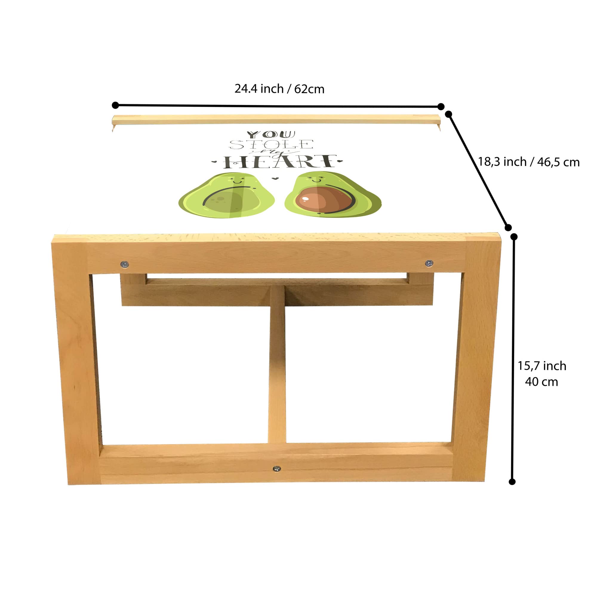 Ambesonne Avocado Themed Coffee Table - 