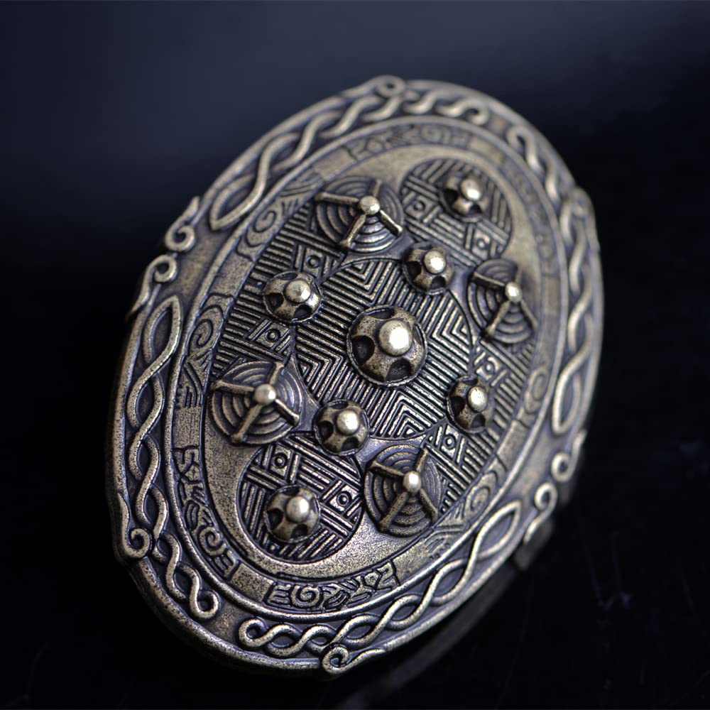 Viking Turtle Brooch for Men - Norse Talisman Jewelry, Viking Accessories, Unique Gift for Men - Perfect for Viking Costumes, Historical Reenactments & Norse Themed Events